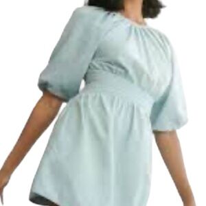 Love The Label Anthropologie Blue Denim Chambray nightgown cutout dress